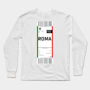 Boarding pass for Rome Long Sleeve T-Shirt